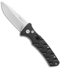 Boker Mini Strike Automatic Knife Black Aluminum (2.6&quot; Stonewash D2) | 110213
