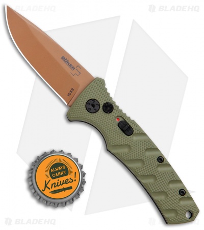 Boker Mini Strike Desert Warrior Automatic Knife (2.6" Copper  D2)