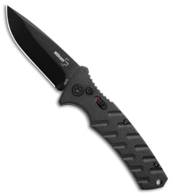 Boker Plus Strike Drop Point Automatic Knife (3.25" Black D2)