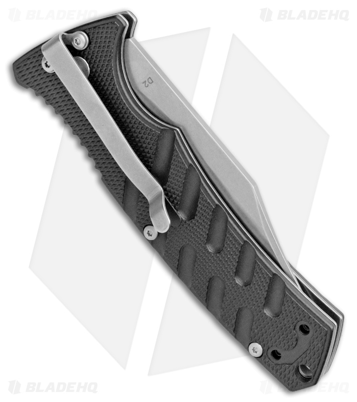 Boker Plus Strike Bowie Automatic Knife Black (3.25" Stonewash D2)