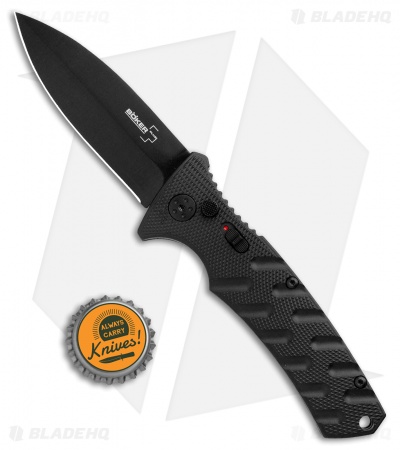Boker Plus Strike Dagger Automatic Knife Black (3.25" Black D2)