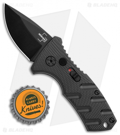 Boker Stubby Strike CA Legal Automatic Knife (1.9" Black D2)