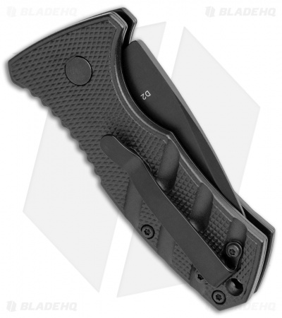 Boker Stubby Strike CA Legal Automatic Knife (1.9" Black D2)
