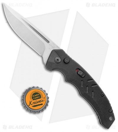Boker Plus Intention II Automatic Knife Black  G-10 (3.25" Stonewash) 01B0482