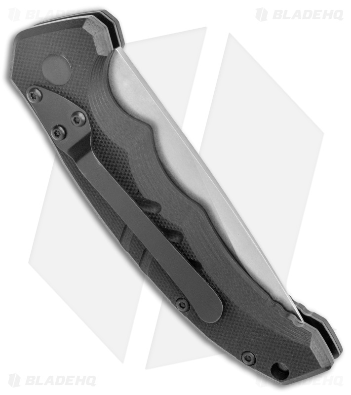 Boker Plus Intention II Automatic Knife Black  G-10 (3.25" Stonewash) 01B0482