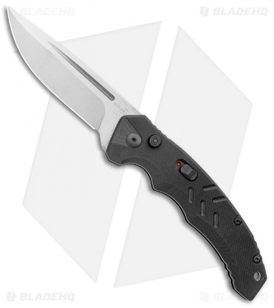 Boker Plus Intention II Automatic Knife Black  G-10 (3.25" Stonewash) 01B0482