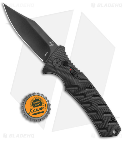 Boker Plus Strike Bowie Automatic Knife Black (3.25" Black )