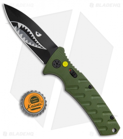 Boker Warhawk Strike Dagger Automatic Knife Black (3.25" Black D2)