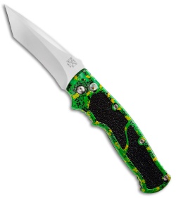 Walter Brend Custom "Trick Splash" M2 Auto Knife Stingray Inlay (4" Tanto)