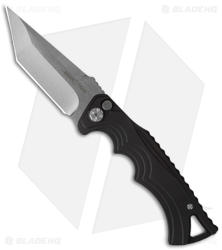 Brian Tighe & Friends Large Tighe Fighter Tanto Automatic Knife (3.75" SW)