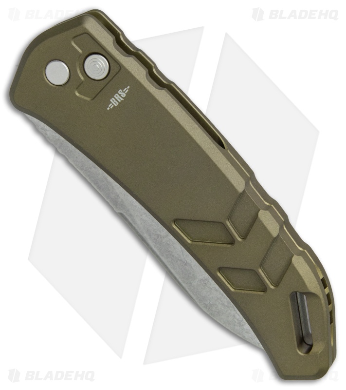BRS Warhead Automatic Knife OD Green (3.12" Stonewash)