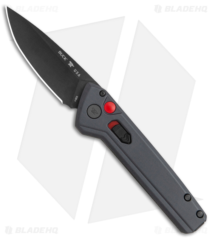 Buck Deploy Automatic Knife Sniper Gray (3" Black) 0838GYS1