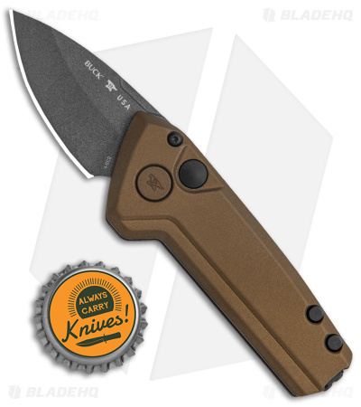 Buck Deploy Mini Automatic Knife Burnt Bronze (3" Gray) 0838BRS1