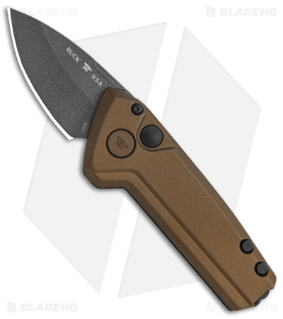 Buck Deploy Mini Automatic Knife Burnt Bronze (3" Gray) 0838BRS1