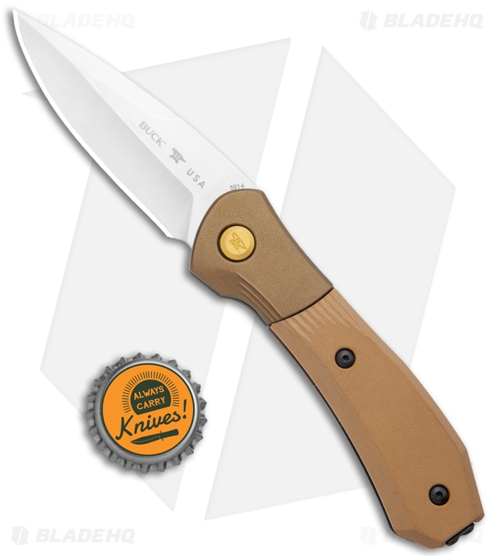 Buck Paradigm Shift Automatic Knife Brown G-10 (3" Satin)