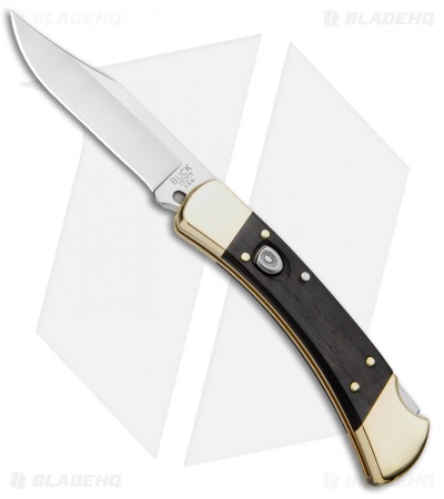 Buck 110 Automatic Lockback Knife Ebony (3.75" Satin)