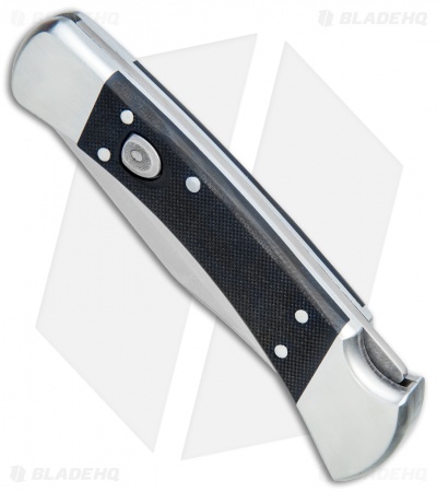 Buck 110 Elite Automatic Lockback Knife Black G-10 (3.75" MagnaCut Satin)