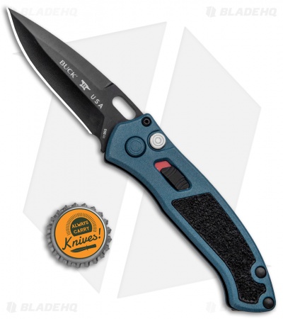 Buck Impact Automatic Knife Armor Blue (3.125" Black) 0898BLS1