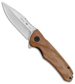 Buck Sprint Classic Pro Liner Lock Knife Natural Micarta (3" Satin) 0841TNS