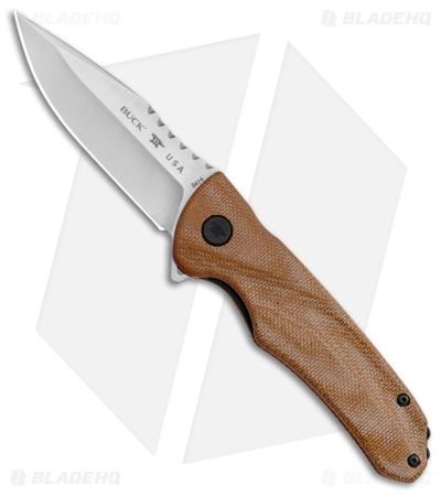 Buck Sprint Classic Pro Liner Lock Knife Natural Micarta (3" Satin) 0841TNS