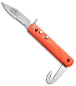 Colonial Knife Company Automatic Knife w/Bail Loop Orange (3" Satin Serr) M-724 