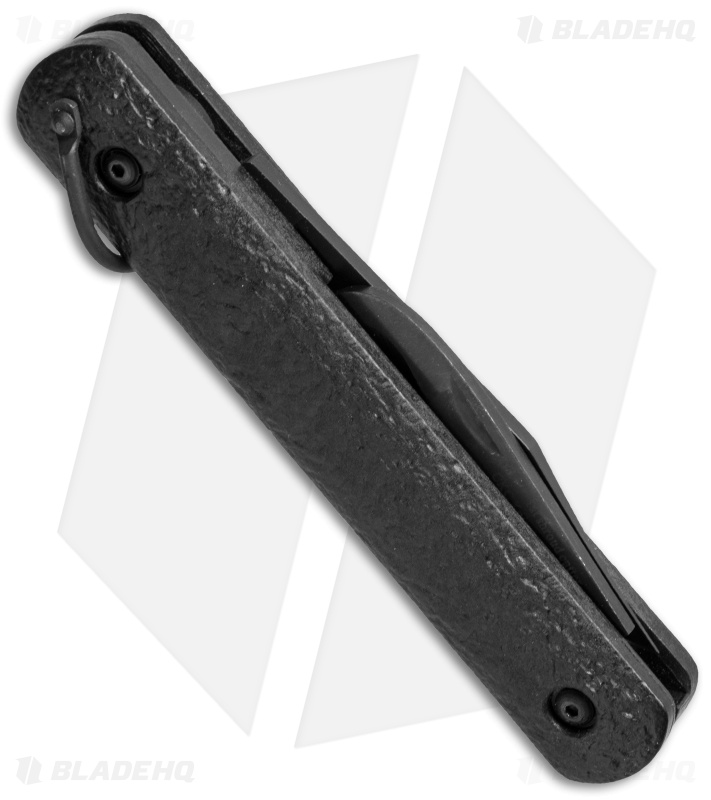 Colonial Knife Company Auto Rescue Knife w/Strap Cutter Bail (3" Black) 728B