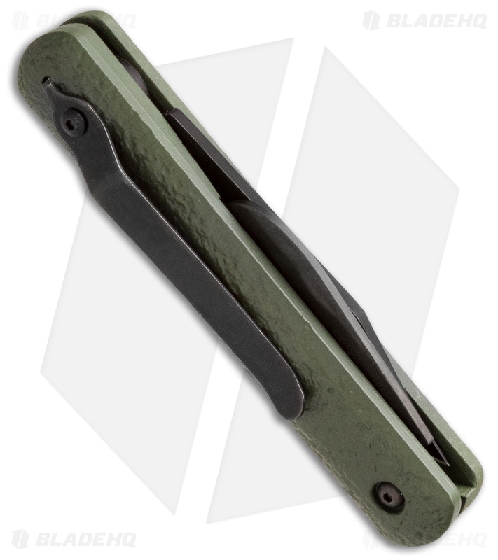 Colonial Auto Rescue Military Knife Strap Cutter Green (3" Black) M-726SC