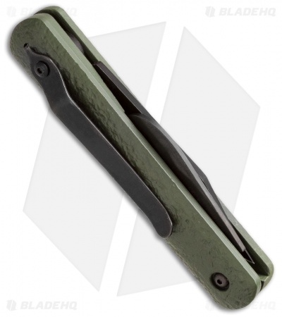 Colonial Auto Rescue Military Knife Strap Cutter Green (3" Black) M-726SC