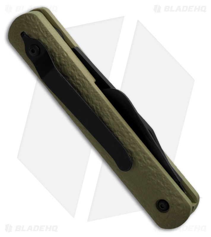 Colonial Ranger Rescue Military Auto Knife Tan | Black Serr | Blade HQ
