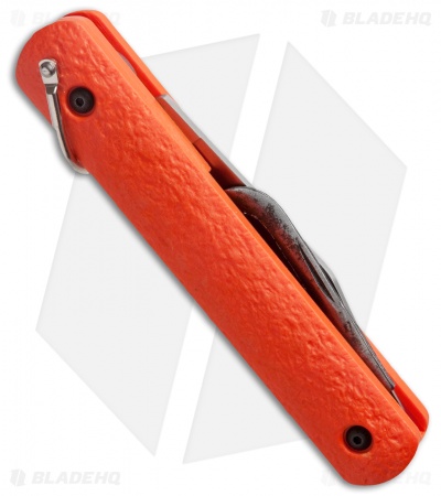 Colonial Knife Company M-724 Orange Auto Rescue Knife Bail Loop/Clip (3" Plain)