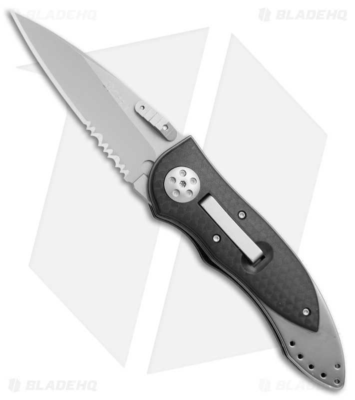 CRKT Elishewitz E-Lock Folding Knife (2.75" Bead Blast Serr) 7313