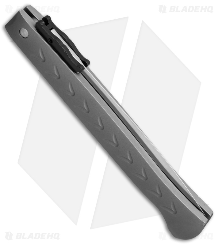 DKD American Phantom Swinguard Auto Knife Gray Aluminum (5" Satin)
