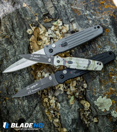 Gerber Auto Covert Automatic Knife (3.8" S30V Black Serr) 30-000137