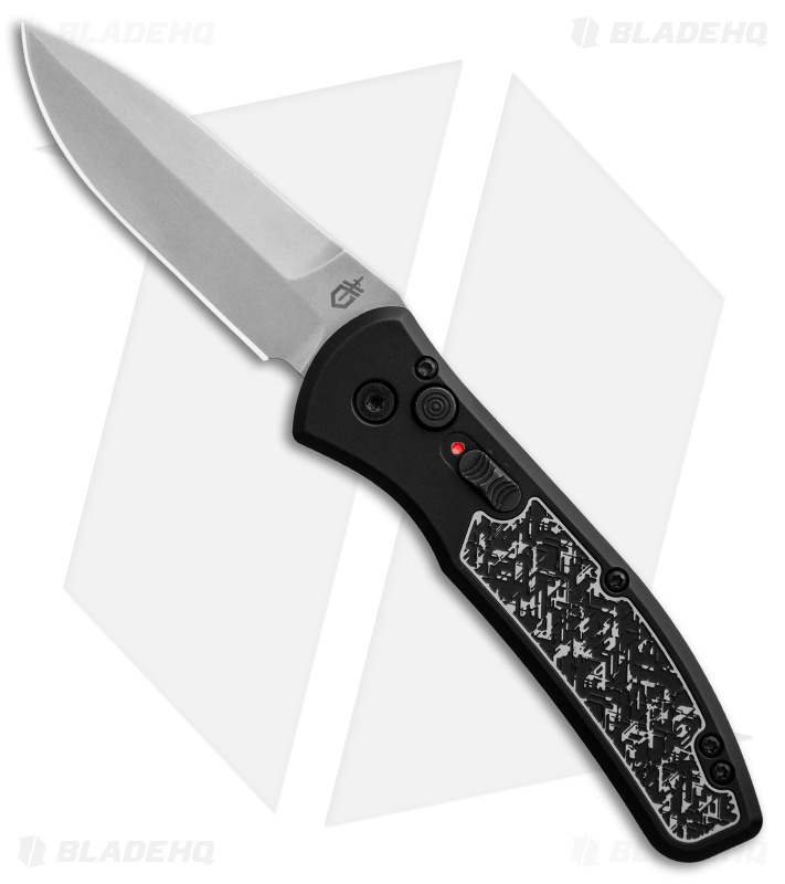 Gerber Empower Automatic Knife Black/White Armor Grip (3.25" SW) 30-001323N