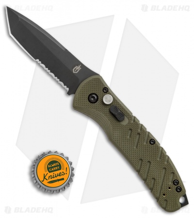 Gerber  Propel Downrange Automatic Knife OD Green (3.5" Black Serr)