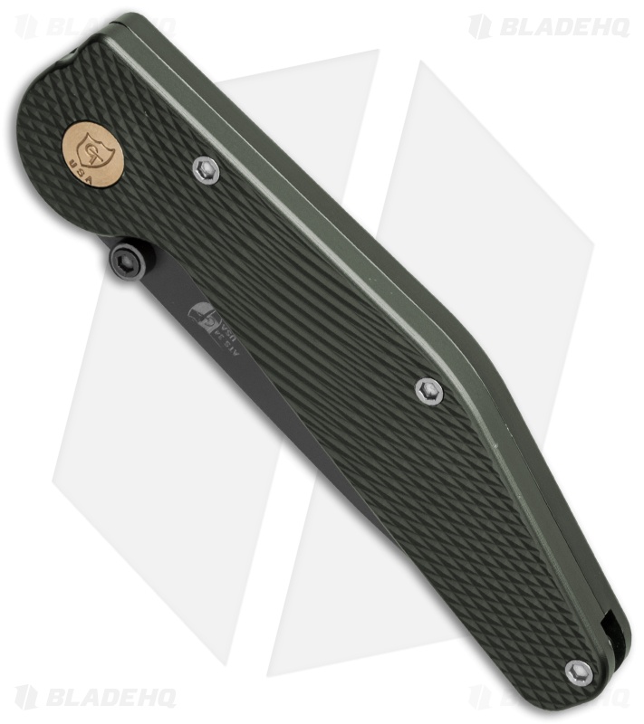 GT Knives Police Automatic Knife Green (3.625" Gray) GT111