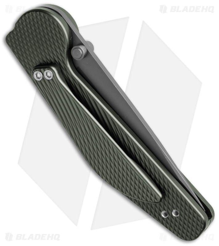 GT Knives Police Automatic Knife Green (3.625" Gray) GT111