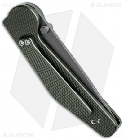 GT Knives Police Automatic Knife Green (3.625" Gray) GT111