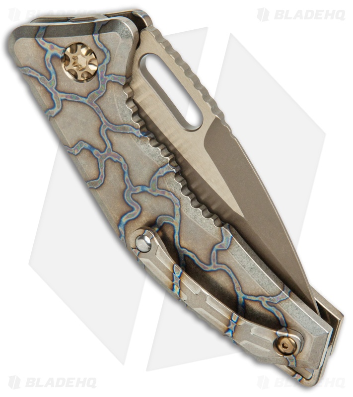 Heretic Medusa Battleworn Bronze Tanto, Flamed Titanium  (3" Bronze)