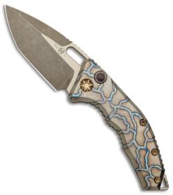 Heretic Medusa Battleworn Bronze Tanto, Flamed Titanium  (3" Bronze)