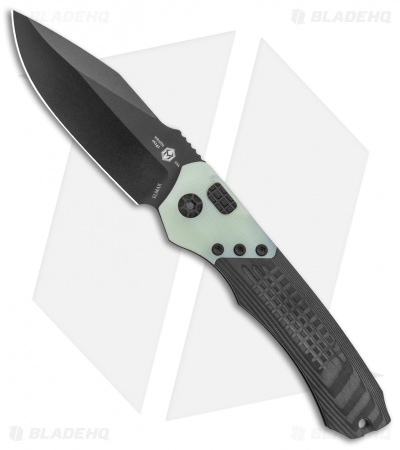 Heretic Knives Wraith Automatic DP Knife Integral CF/Jade (3.75" Black SW)