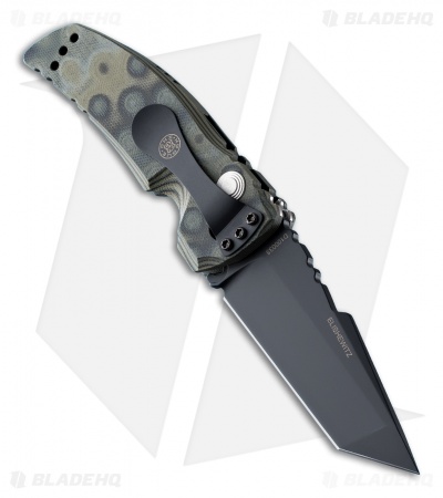 Hogue Knives EX-A01 Automatic Knife Tanto Green G10 (3.5" Black) 34128