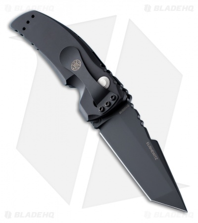 Hogue Knives EX-A01 Automatic Knife Tanto Black Aluminum (3.5" Black)