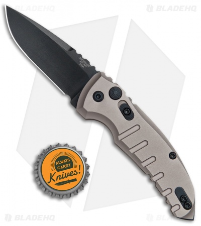 Hogue Knives A01 Microswitch Automatic Knife Flat Dark Earth (2.6" Black) 24117