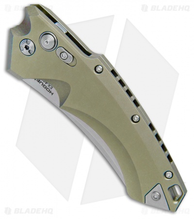 Hogue Knives EX-A05 Wharncliffe Automatic Knife OD Green (4" Stonewash)  34501