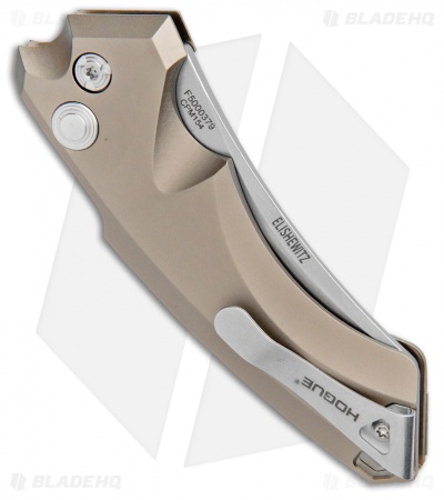 Hogue Knives EX-A05 Wharncliffe Automatic Knife FDE (3.5" Stonewash) 34524