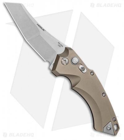 Hogue Knives EX-A05 Wharncliffe Automatic Knife FDE (3.5" Stonewash) 34524