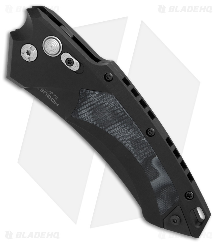 Hogue Knives EX-A05 Wharncliffe Automatic Knife Black G-Mascus (4" Black)