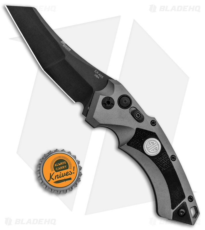 Hogue Sig Sauer EX-A05 Wharncliffe Automatic Knife Grey (3.5" Black) 36522
