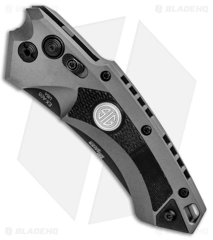 Hogue Sig Sauer EX-A05 Wharncliffe Automatic Knife Grey (3.5" Black) 36522